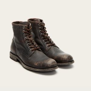 Frye Men's Black Tyler Lace Up Boots Sz 10.5 D